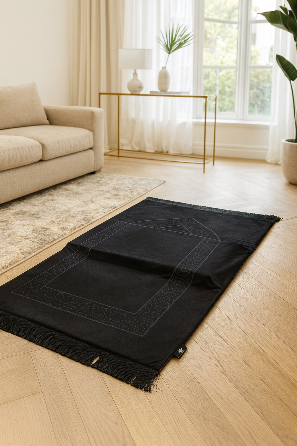 Rukuh Relief Memory Foam Prayer Mat – Extra Large Islamic Rug for Knee & Joint Support