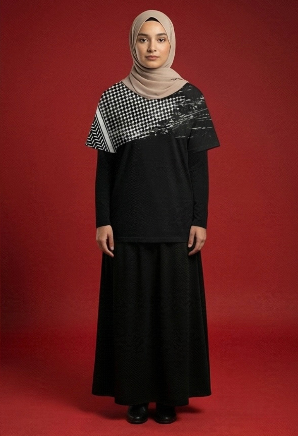 The Keffiyeh Solidarity Tee | Patterns of Resistance
