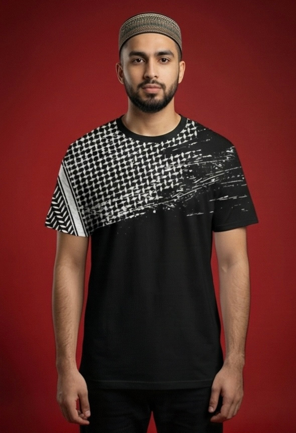 The Keffiyeh Solidarity Tee | Patterns of Resistance