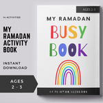 Printable Ramadan Activity Book, Ages 2-3