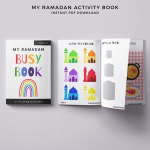 Printable Ramadan Activity Book, Ages 2-3