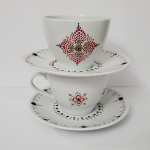 Dot Art Tea Cup Set
