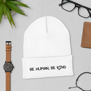 'Be Human, Be Kind' Cuffed Beanie