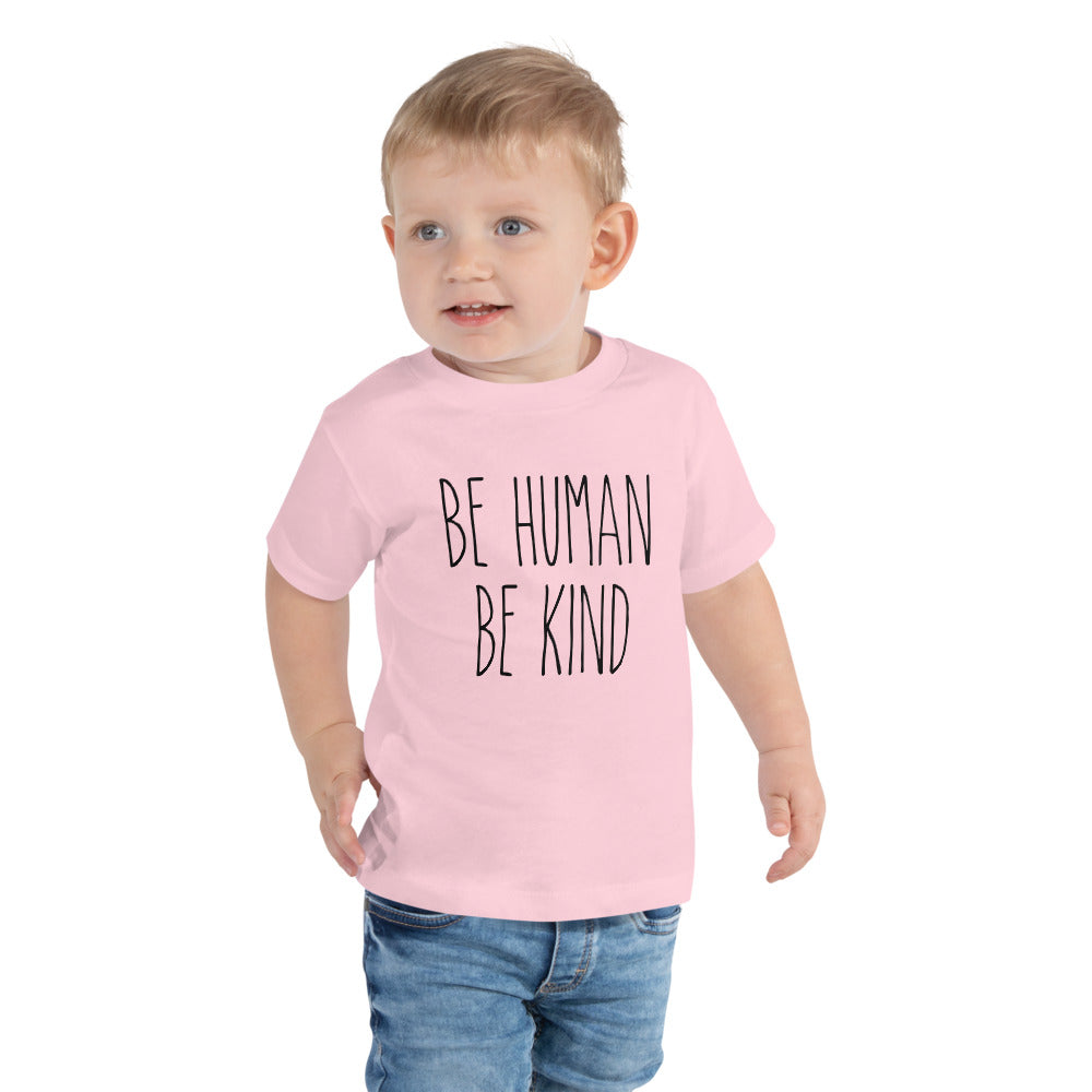 Toddler's 'Be Human, Be Kind' Short Sleeve Tee