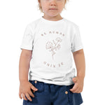 Toddler 'Be Human, Be Kind' Floral Tee